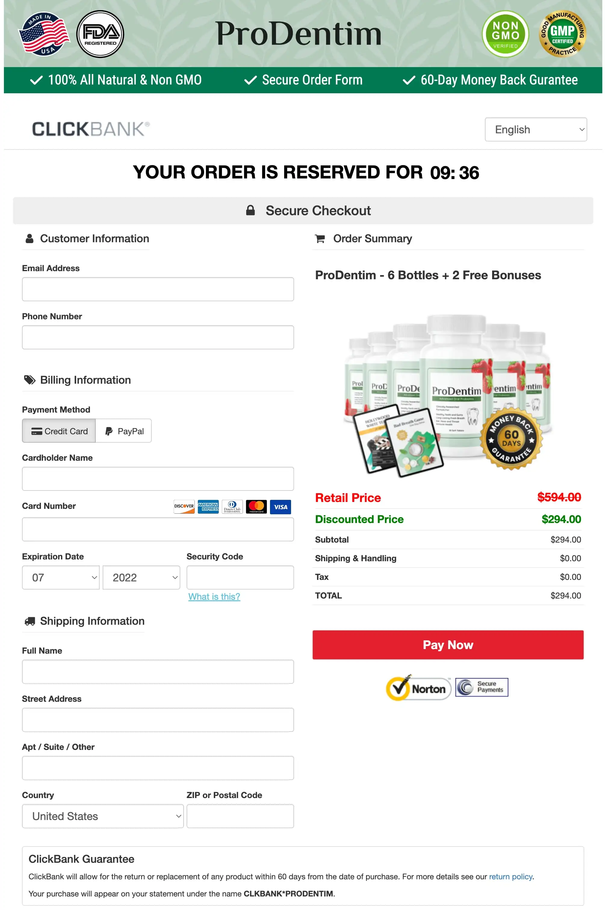 ProDentim ProDentim - Order Page