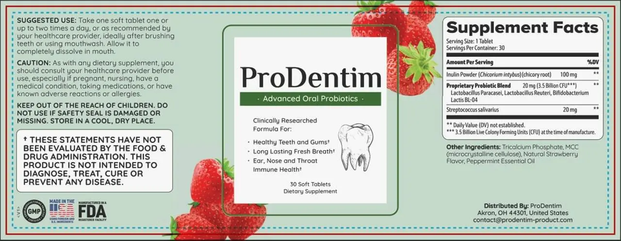 ProDentim ProDentim Supplement Facts